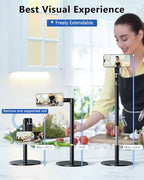 Angle Height Adjustable Magnetic Phone Stand for Desk [10"-25"] - Image 2