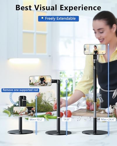 Angle Height Adjustable Magnetic Phone Stand for Desk [10"-25"] - Image 2