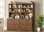 SEDETA Farmhouse 2 Drawer Filing Cabinet for Home Office,Brown - Image 5