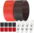 2 Gauge Battery Cable, 2 AWG CCA Wire 50FT Each Black/Red by Sunnarepoon