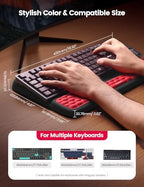Vaydeer Keyboard Stand with Wrist Rest, Gaming Wrist Support Pad, Ergonomic Hand Rest Arm Soft Memory Foam for Palm Typing Comfort, Keyboard Riser Holder Lift Computer Desk Accessory Office Home-Green - Image 6