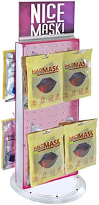 Azar 700508-PNK 8-Inch W by 20-Inch H Revolving Pink Pegboard Counter Unit, Pink - Image 6