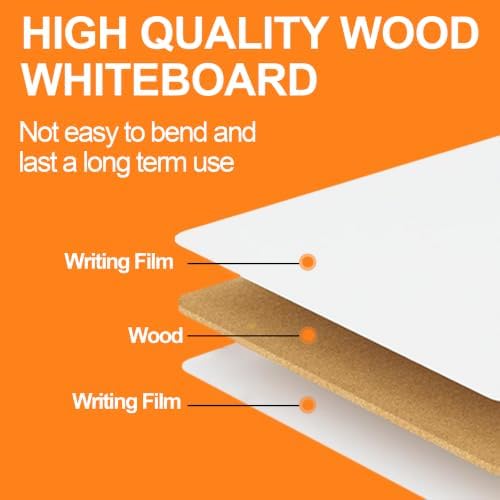 36 Pack 5"x8" Portable Mini White Board for Students,Personal Small Whiteboard,Lightweight Double Sided Dry Erase Board for Students Classroom,Individual Lapboards for Teaching with Erasers and Marker - Image 4
