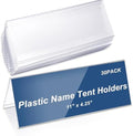 30 Pieces Acrylic Name Plate for Desk, 11" X 4.25" Name Tent for Meeting by Vicenpal