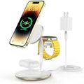 XooFly 3 in 1 Magnetic Wireless Charging Station for Apple Devices,15W by XooFly