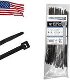 Kable Kontrol Made in USA Cable Ties, 18 Inch 50 Pcs, 120 Lbs Test – Black by KABLEKONTROL%C2%AE