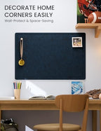 Fluxynara 35.4" x 23.6" Bulletin Board, Carbon Blue - Image 4