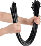 Nuanchu 100 Pcs 36 Inch Black Zip Ties Heavy Duty Cable Ties by Nuanchu