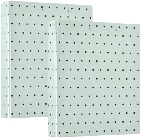 Standard View 3 Ring Binder, Mint Green Polka Dot Durable Flexible Portable Waterproof Hardcover 1.5 Inch D Rings 500-Sheet Capacity Organizer 1PC - Image 2