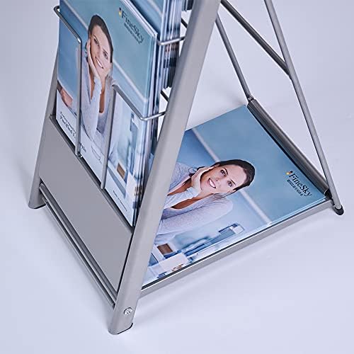 10-Layer Magazine Rack - 8.6"x11" Display Stand for Literature, Product Introductions & Public Reception Areas (A4 Width) - Image 6