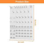 WALMANN 96 PCS Pegboard Kit with Hooks, 36x24 in Wall Tools Pegboard - Image 3