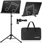 CAHAYA Sheet Music Stand Adjustable Height Portable with Carry Bag Metal by CAHAYA