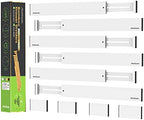 ANTOWIN 6Pcs Expandable Bamboo Drawer Dividers, Fits 17.6-21.6" Drawers by ANTOWIN