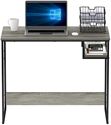 Furinno Moretti Lifestyle Study Desk, 35 Inches, French Oak Grey - Image 4