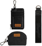 Wrangler Keychain Wristlet Wallets for Women Western Dual Pouch Wristlet Credit Card Holder Wallet - Image 3
