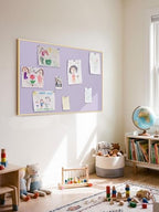 Fabric Bulletin Board 30x20 inches, Golden Aluminum Framed Wall Pin Board - Image 7
