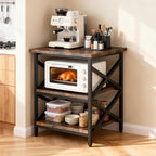 23.6"x23.6" Large Printer Stand with Adjustable Storage Shelf - Image 6