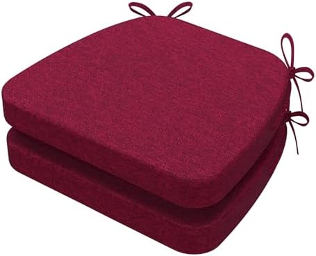 AAAAAcessories Chair Cushions for Dining Chairs, 17 x 16 x 2 in, Set of 2 by AAAAAcessories