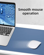 AFIING Leather Desk Pad Protector,Mouse Pad,Office Desk Mat, Non-Slip PU Leather Desk Blotter,Large Desk mat,Waterproof Keyboard mat for Office/Home/Decor (Grey Blue,55"" x 17"") - Image 6