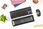 Bailey Tenkeyless by Castle - TKL Short Wrist Rest for Keyboards with around 87 Keys - Leather Ergonomic Computer Extra Firm Wrist Support - Typists, Gaming, & Heavy Office Use (Nightfall, Tenkeyless) - Image 7