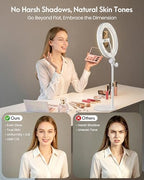 Desk Ring Light with Stand for Computer, Zoom Lighting for Computer - Image 3