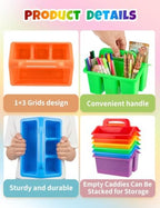 6 Pack Classroom Caddy Organizer with Handle, Table Caddy Classroom - Image 5