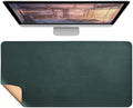 Dual-Sided Leather & Cork Desk Mat, Large Waterproof Stain-Resistant Mouse Pad, Multi-Use Desk Pad for Computer & Office Home(DarkGreen,60x30cm) by Unknown