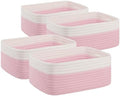 OIAHOMY 4 PACK 7L Storage Baskets for Organizing Storage Bins Pink by MasterofSpaceOptimization