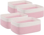 OIAHOMY 4 PACK 7L Storage Baskets for Organizing Storage Bins Pink by MasterofSpaceOptimization