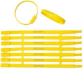 1000pcs Plastic Tamper Seals Numbered Security Shipping Tags, Slender Shape Container Ties Fixed Disposable Lock for Trailer Truck Cable (Yellow) by Unknown
