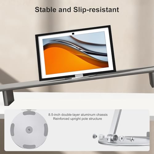 Aluminum Stand for 15"-21" Tablets/Portable Monitor with 360° Rotating Base - Image 4