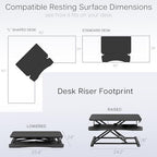 VIVO Dark Gray 26 inch Standing Desk Converter, DESK-V026KG - Image 6