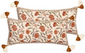 ISAENNE French Linen Rectangle Throw Pillow Cover,Set of 2,28"x12"-Albano A by Isaennehomedecoration