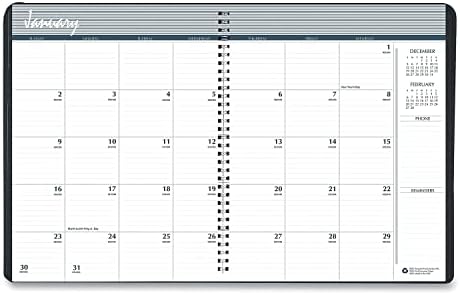 House of Doolittle 2024 Calendar Planner, Monthly, Black Hard Cover, 8.5 x 11 Inches, December - January (HOD26292-24) - Image 2