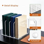 5mm Acrylic Magazine File Holder, 4 Compartment Desk Organizer - Image 4