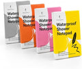 4 Pack Waterproof Shower Notepad, Stone Paper Pad with Pencil & Holder by NotaCogitatio