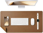 Fenge Desk Pad Mat for Home & Office, 31.5” x 15.7”, Taupe by Fenge