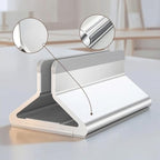 Vertical Stand with Adjustable Width Compact Vertical Laptop Stand Lightweight Desktop Laptop Holder for Home Office, Silver - Image 2