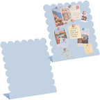 Gueevin 2 Pcs Magnet Board Magnetic Display Stand for Table, Blue, Small by Gueevin