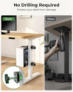 Under Desk PC Mount for Standing Desk, Clamp-On Desk Leg Computer Mount - Image 3