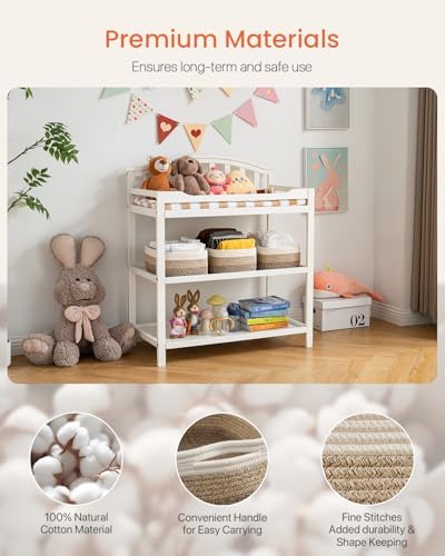KALLAX Small Woven Storage Basket for Organizing, 13.5x9.5x5 inches, 3 Pack - Image 4