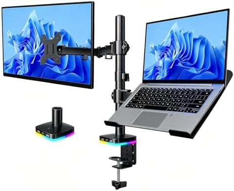 Afaloona RGB Monitor & Laptop Stand with USB Hub, Charging & Data Transfer by Afaloona