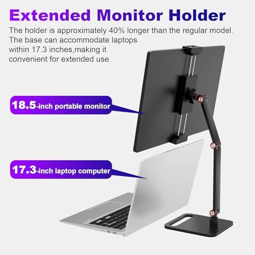 Portable Monitor Stand for Desk 15.6"17.3"18.5",Tablet / iPad Stand - Image 4