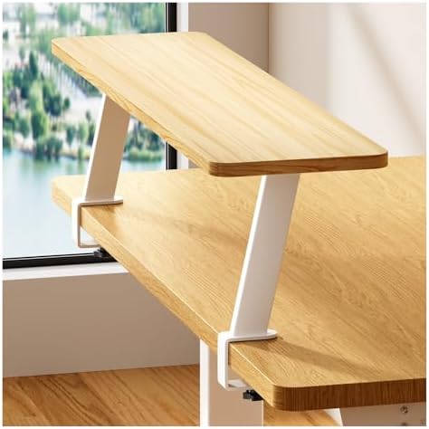 Desktop Clip-On Shelving Unit, 24in Single-Tier Overhead by Unknown