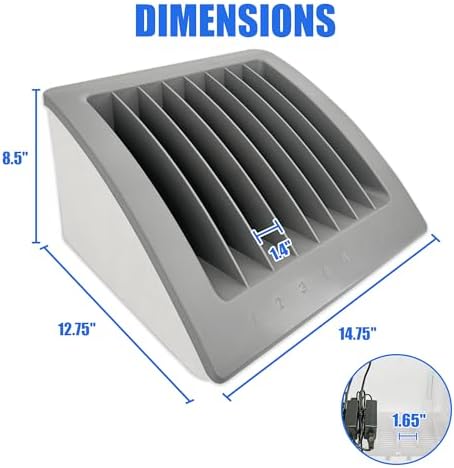 8-Device Laptop & Tablet Charging Station with Surge Protection - Image 4