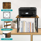 ELITEROO Desktop Printer Stand, Printer Stand Shelf Desk Organzier - Image 5