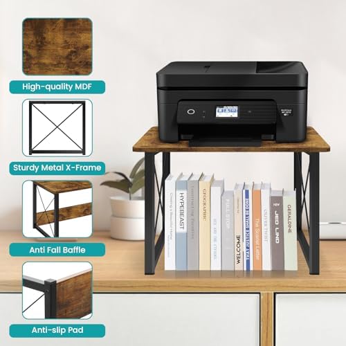 ELITEROO Desktop Printer Stand, Printer Stand Shelf Desk Organzier - Image 5