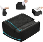 Under Desk Footrest with Rocking Base & Warming Cover, Black Check by Nockovi