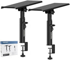 Vondynote Pair of Studio Monitor Stands Desk Clamp Speaker Stands 12°Tilt by Vondynote