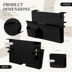 Under Desk Laptop Holder, No Drill Table Side Storage Organizer, Cute Pink Panda Clamp On Desktop Shelf Steel Table Hanging Mount File Tray, Desk Accessories & Workspace Organizers (Black) - Image 2
